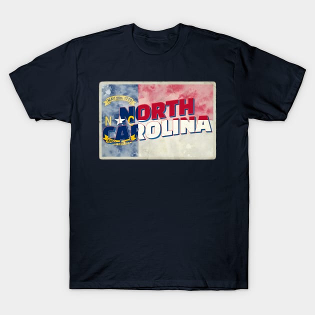 North Carolina vintage style retro souvenir T-Shirt by DesignerPropo